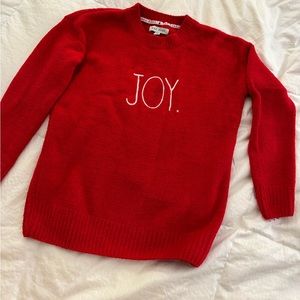 Red Joy Sweater for Christmas